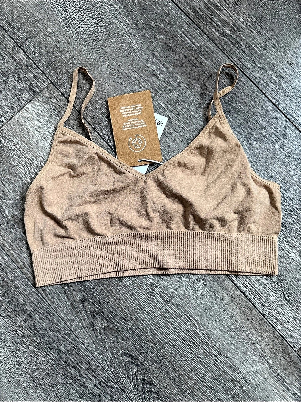 Vero Moda VJACKIE TOP Brown Bralette Size Large NWT